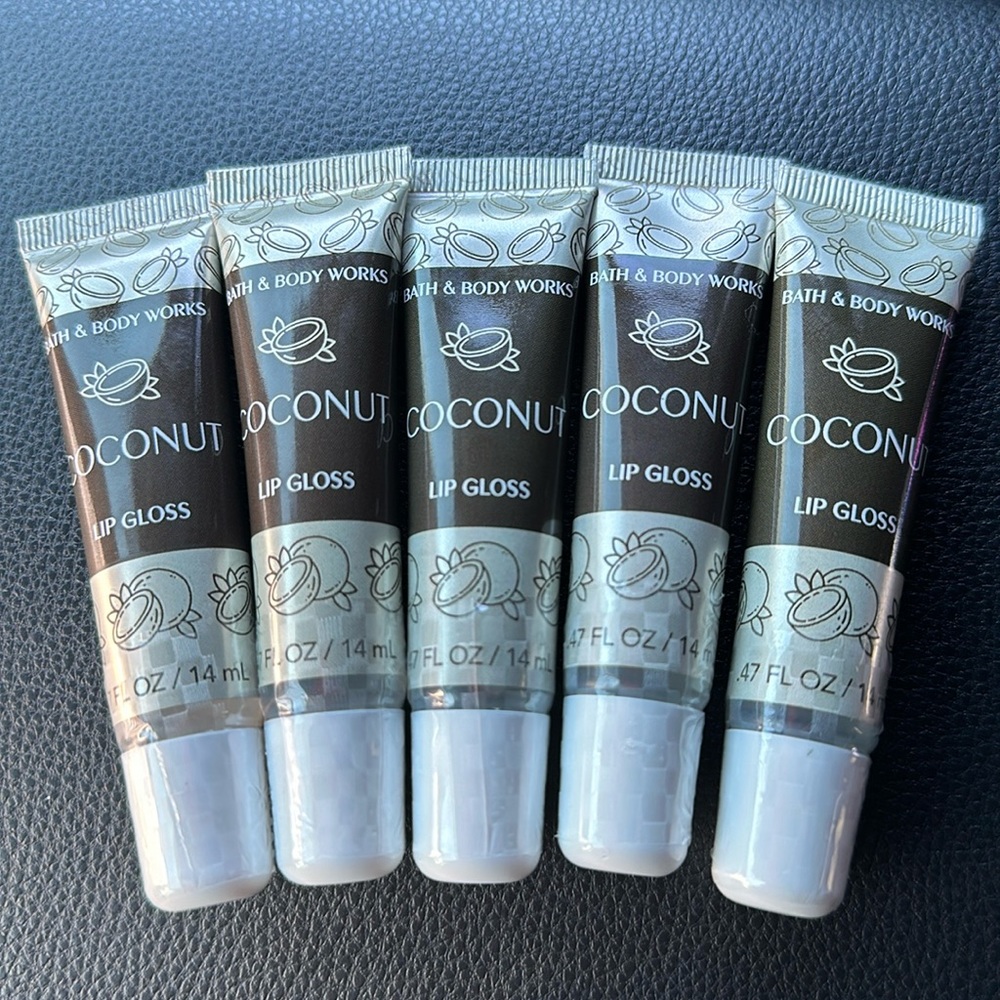5pk BBW Coconut  Lip gloss